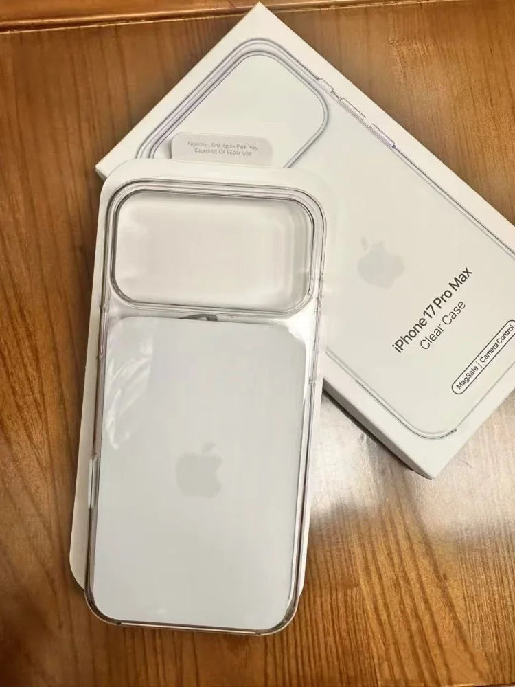 Coque originale officielle Magsafe iPhone 17, Pro, Pro Max 17  Transparent
