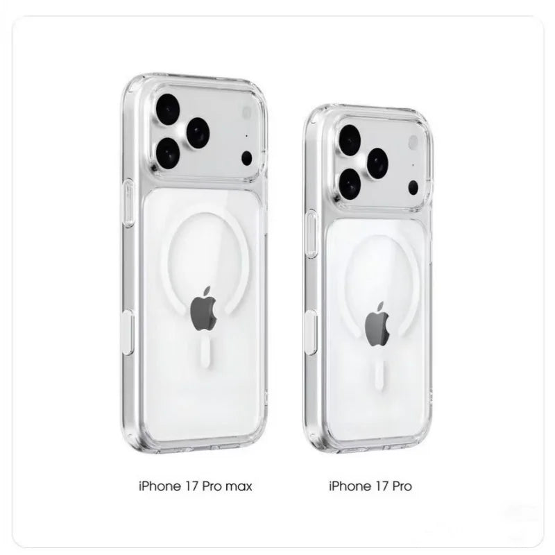 Coque originale officielle Magsafe iPhone 17, Pro, Pro Max 17  Transparent
